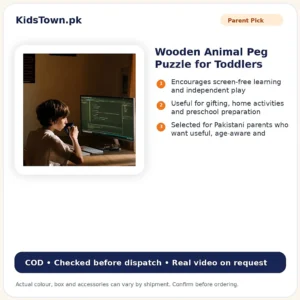 Wooden Animal Peg Puzzle for Toddlers – KidsTown.pk Pakistan