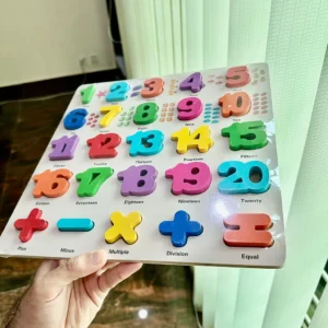 Wooden Counting & DMAS Math Board for Kids - Colorful Number Learning – KidsTown.pk Pakistan