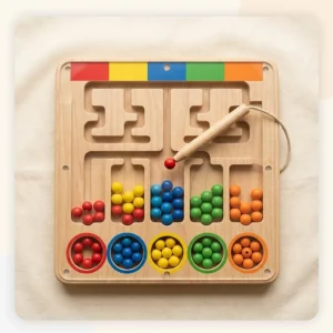 Wooden Magnetic Color Classification Maze – KidsTown.pk Pakistan