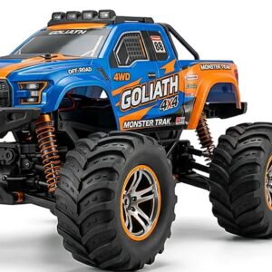 RC Monster Truck 4WD Off-Road Remote Control Rock Crawler with LED Lights – KidsTown.pk