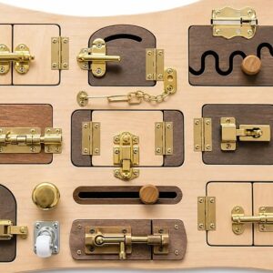 Montessori Wooden Lock & Key Sensory Board