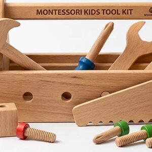 Montessori Wooden Tool Kit for Kids (Pretend Play)