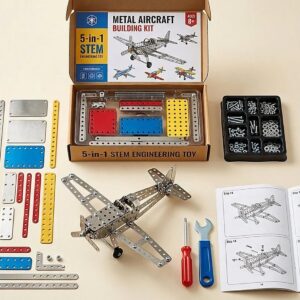 5-in-1 Metal Aircraft Building Kit