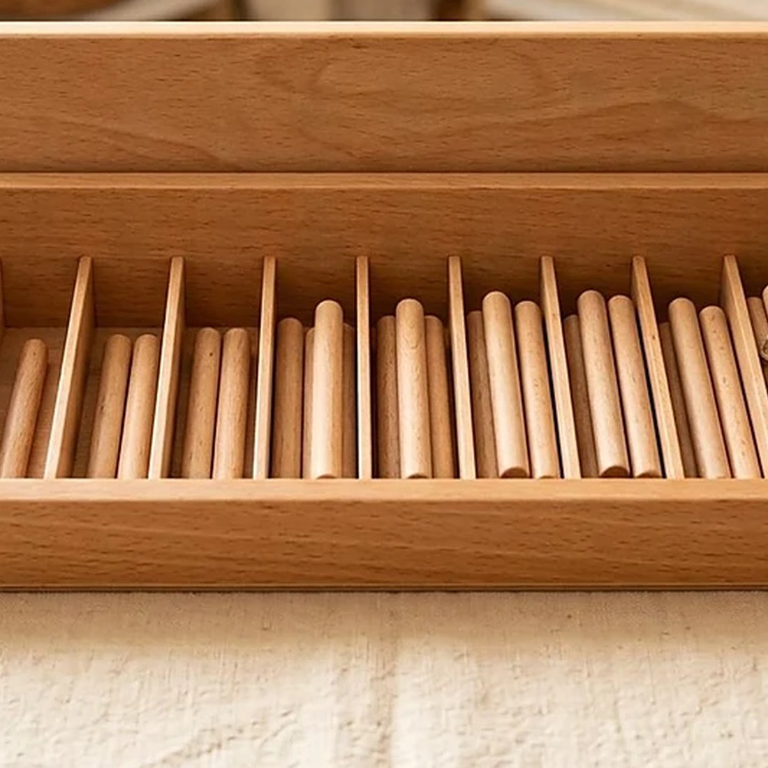 Montessori Spindle Box with 45 Spindles
