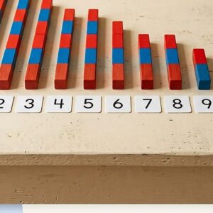 Montessori Number Rods with Cards