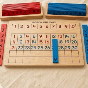 Montessori Addition Strip Board