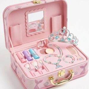 Kids Mermaid Pretend Makeup & Jewellery Case