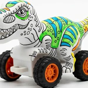 Coloring Mini Dinosaur Pull Back Car