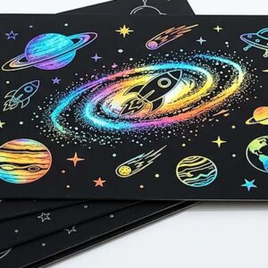 Rainbow Space Magic Scratch Cards – KidsTown.pk