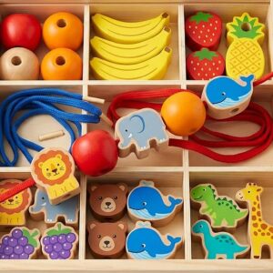 Wooden Beading Game – Wooden Educational Toy Pakistan