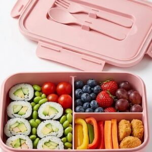 1200ml 3-Compartment Bento Lunch Box – School Essential for Kids Pakistan