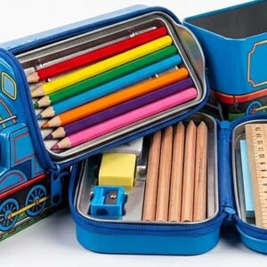 2-Section Train Geometry Box for Boys & Girls – School Essential for Kids Pakistan – KidsTown.pk