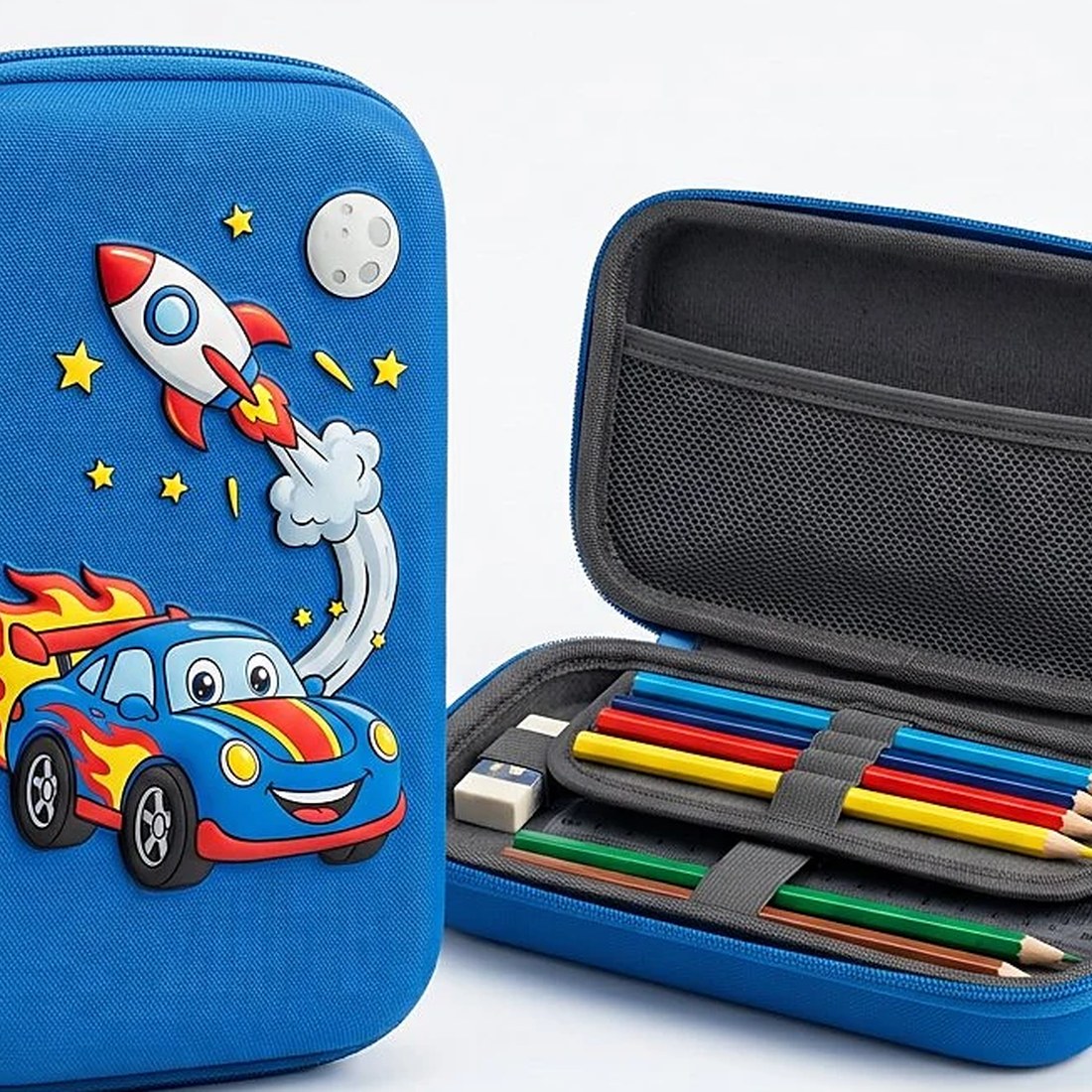 3d Embossed Cartoon Pencil Case for Boys – School Essential for Kids Pakistan – KidsTown.pk