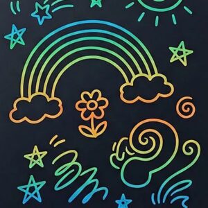 10" LCD Writing Tablet Multicolor Screen Writing Erasable Writing Board