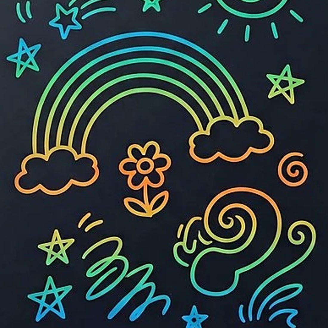 10" LCD Writing Tablet Multicolor Screen Writing Erasable Writing Board