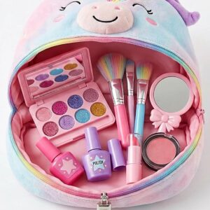 2 in 1 Unicorn Kids Makeup Kit Bag – Pretend Play Set for Kids