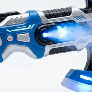 2-in-1 LED Transforming Axe & Sword Toy with Spray Effect for Kids