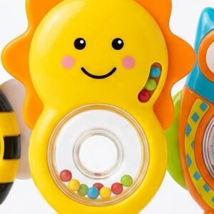 3 in 1 Baby Rattles Set with Suction Cup Spinner Toy – Montessori Learning Toy for Kids