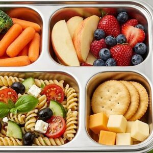 4 Compartment Stainless Steel Lunch Box – KidsTown.pk