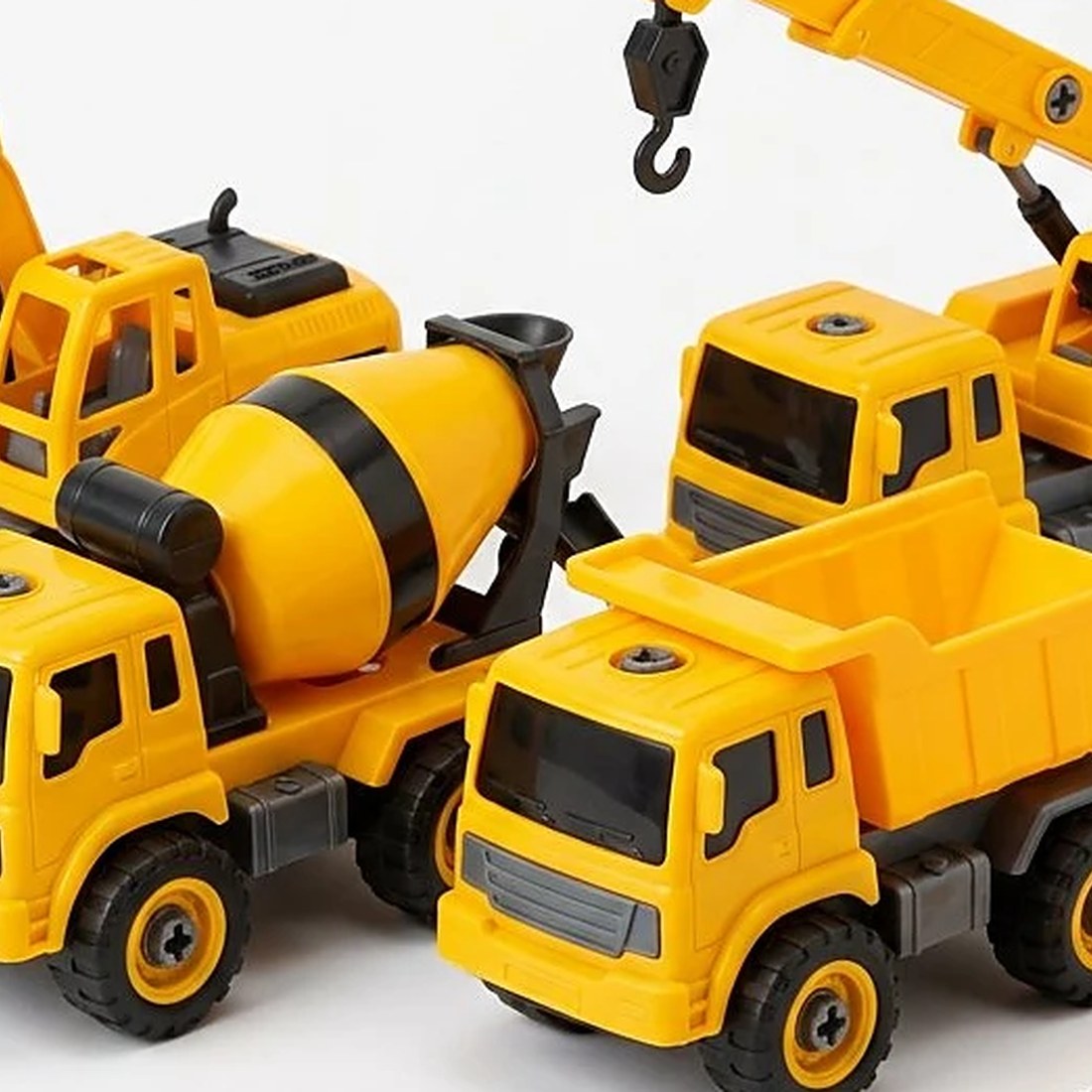 4 In 1 Construction Truck Toy Playset with Tools