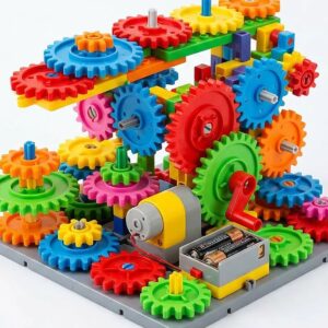 Electric Gear Building Block Toy for Kids