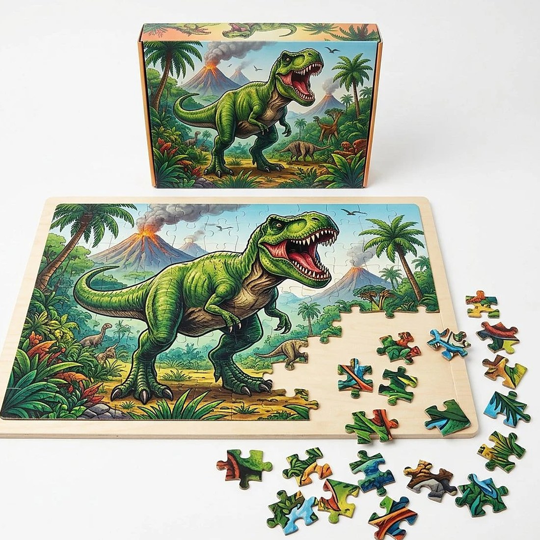 Roaring Dinosaur Puzzle for Kids