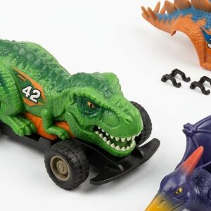 Dinosaur Race With Interchangeable Different Car Shell – Electronic Toy for Kids Pakistan