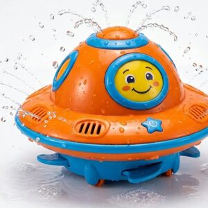 2 in 1 Multifunctional UFO Bath Toy With Light And Sound