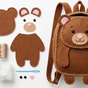 DIY Hand Made Bear Backpack For Kids
