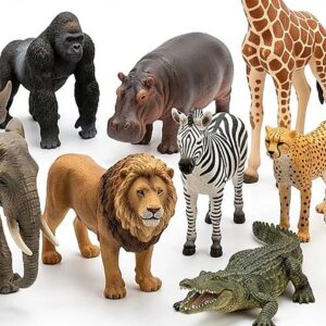 12-Piece World Wild Animals Figure Set for Educational & Imaginative Play – KidsTown.pk