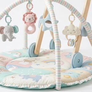 2-in-1 Baby Gym & Walker – Activity Play Mat with Push Walker