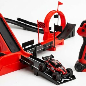 2.4G 1:64 Remote Stunt Racing Car Launcher Gun Set – Electronic Toy for Kids Pakistan