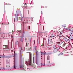276-Piece Pink Princess Palace Building Blocks Set