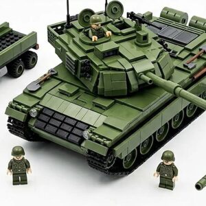 3-in-1 Transformable Military Tank Building Blocks Set – 340 Pieces – KidsTown.pk