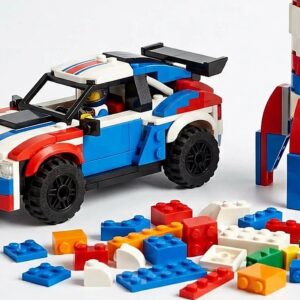 30-in-1 Rocket Rally Car Building Bricks Construction Set