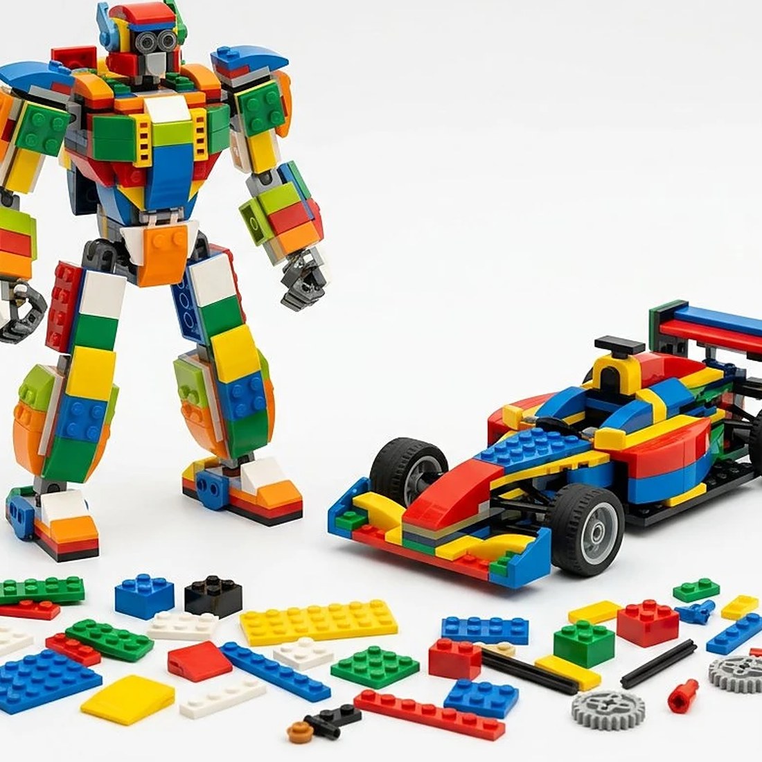 36-in-1 Magic Transform Building Bricks Construction Set
