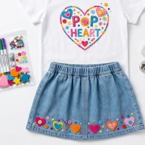Pop Heart T-Shirt & Skirt
