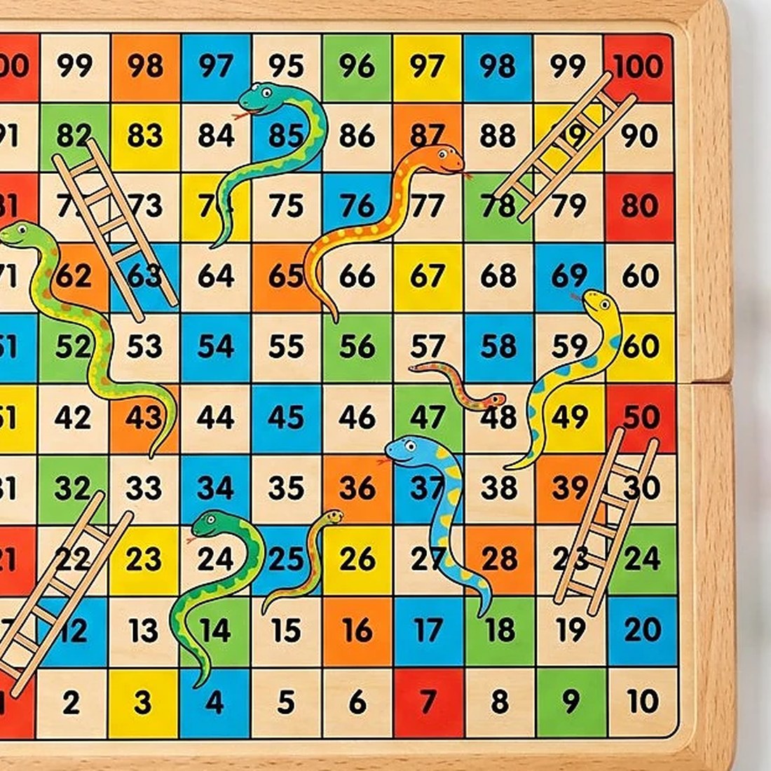 Addo Game - Wooden n Snakes Ladders and Ludo – Wooden Educational Toy Pakistan