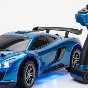 1:18 Turbo RC Racer – High-Speed Remote Control Car with 3D Lights | Sporty Racing Car for Kids