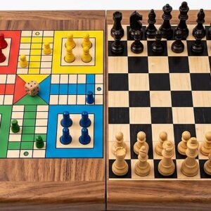 2 In 1 Ludo & Chess Board Game – KidsTown.pk