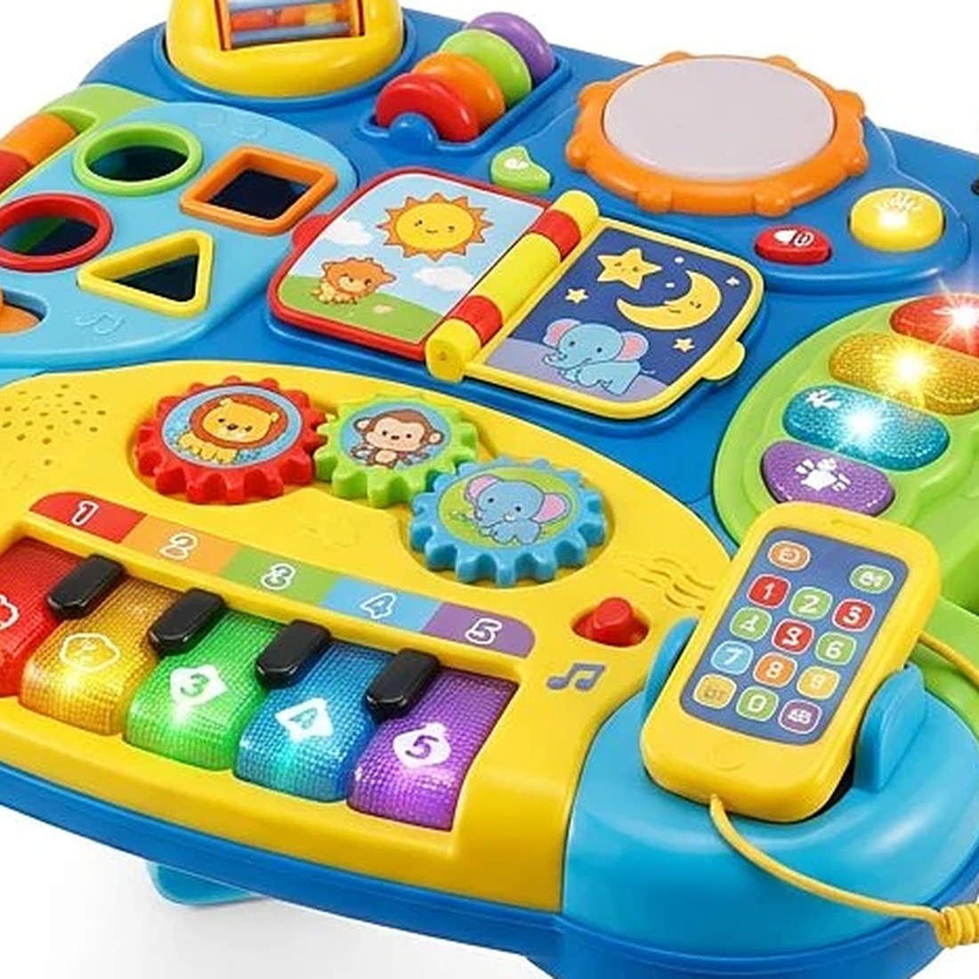 2-in-1 Baby Learning Table Toy - Lights, Sounds & Educational Play for Toddlers (18+ Months)