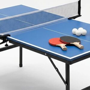 2-in-1 Kids Ping Pong & Volleyball Table Set – Portable Table Tennis Game with Net, Paddles & Balls | Indoor Sports Toy for Boys & Girls