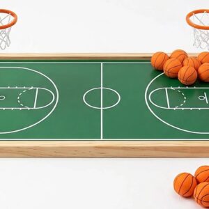 2-in-1 Tabletop Basketball Catapult Game for Kids – Interactive Shooting Contest Board Game | Two-Player Sports Challenge Toy for Boys & Girls