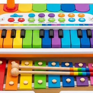 2-in-1 Vocal Piano & Xylophone Musical Toy – Colorful Educational Instrument for Kids (Ages 3+)