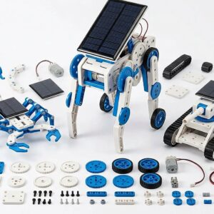 3-in-1 Solar Robot Kit for Kids – DIY STEM Educational Toy with Transforming Robot, Tank & Scorpion
