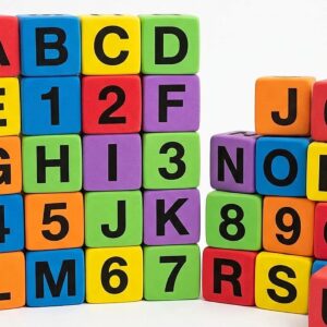30-Piece Soft Alphabet & Number Blocks for Toddlers – Colorful Foam Educational Toy Set | Early Learning A to Z & 123 Stacking Blocks | Age 3+