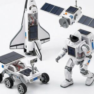4-in-1 Solar Power Space Exploration Fleet - STEM Space Toy for Kids (Ages 8+)