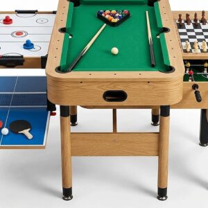 6-in-1 Multi-Game Table - Versatile & Compact Board Games for Kids 3+