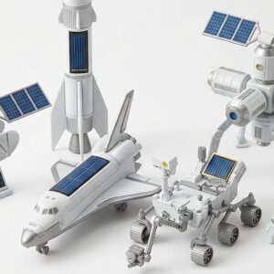 6-in-1 Solar Rechargeable Space Fleet Kit - STEM Educational Space Toy for Kids