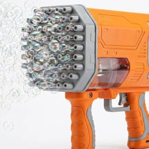 77 Hole Bazooka Bubble Machine Gun for Kids | Automatic Bubble Blaster with LED Lights | Bubble Duck Bubble Maker Toy for Boys & Girls 3+